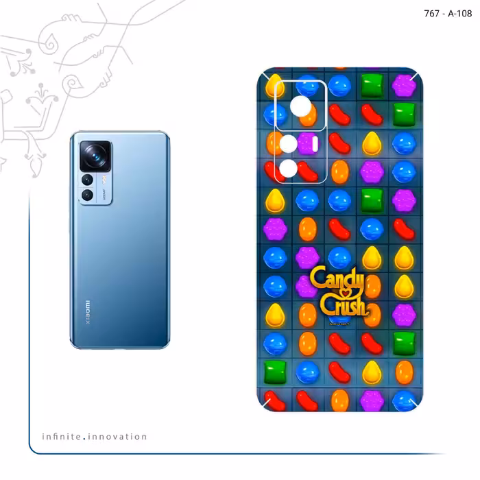 برچسب پوششی ماهوت مدل Candy Crush Game Series مناسب برای گوشی موبایل شیائومی 12T