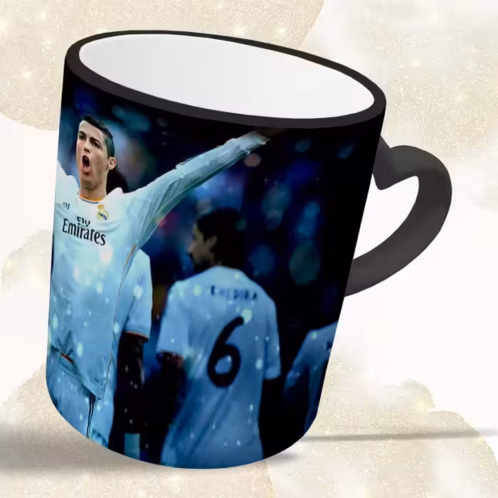 ماگ حرارتی مدل دسته قلبی طرح رونالدو کد 289