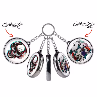 جاکلیدی خندالو طرح اسکلت مدل دوطرفه کد 12371238