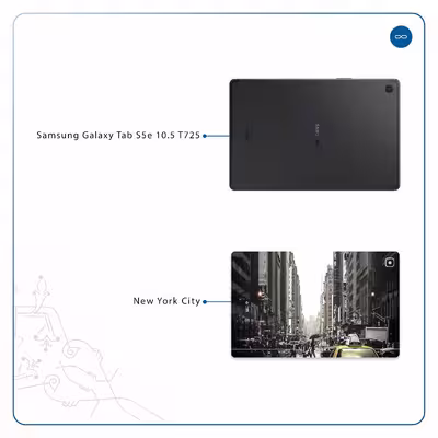 برچسب پوششی ماهوت مدل New York City مناسب برای تبلت سامسونگ Galaxy Tab S5e 10.5 2019 T725