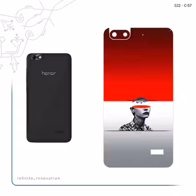 برچسب پوششی ماهوت مدل Collage of surreal Portrait of Women 1 مناسب برای گوشی موبایل آنر 4C