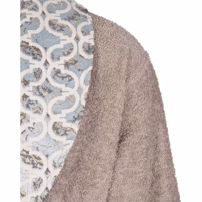 حوله پالتویی لنزو مدل خطوط هندسی سایز 120