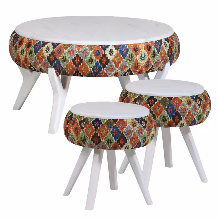 میز پذیرایی مدل AK-47 مجموعه 3 عددی