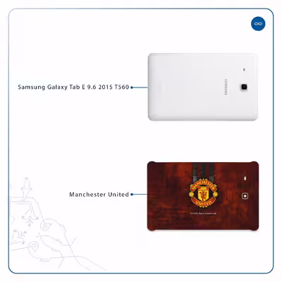برچسب پوششی ماهوت مدل Manchester-United مناسب برای تبلت سامسونگ Galaxy Tab E 9.6 2015 T560