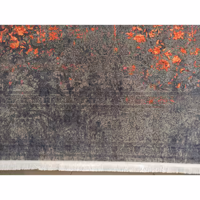 فرش ماشینی زمرد مشهد طرح افشان مدل پتینه