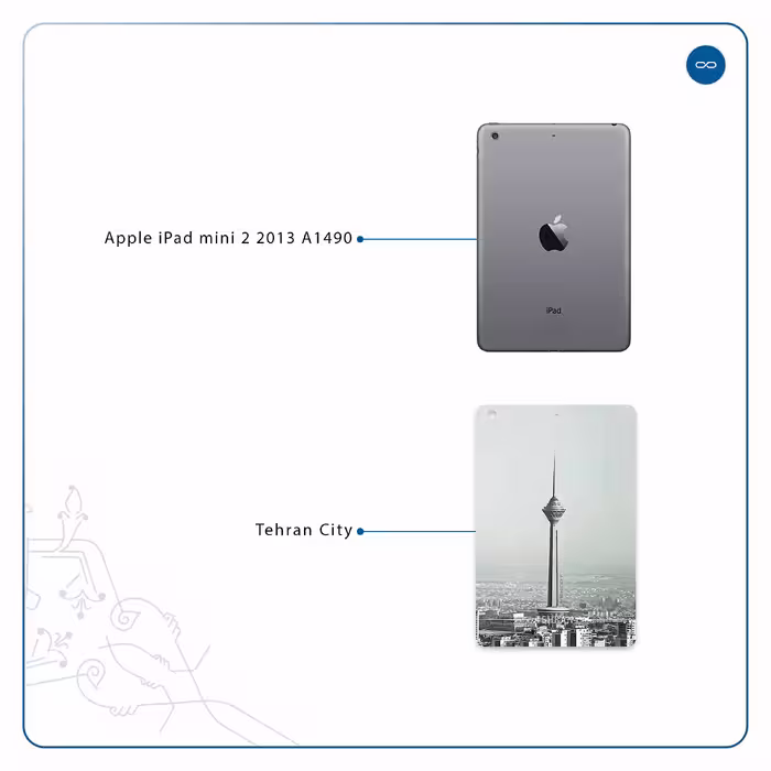 برچسب پوششی ماهوت مدل Tehran City مناسب برای تبلت اپل iPad mini 2 2013 A1490