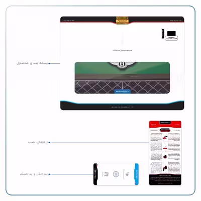 برچسب پوششی ماهوت مدل Bentley مناسب برای تبلت سامسونگ Galaxy Tab S5e 10.5 2019 T725