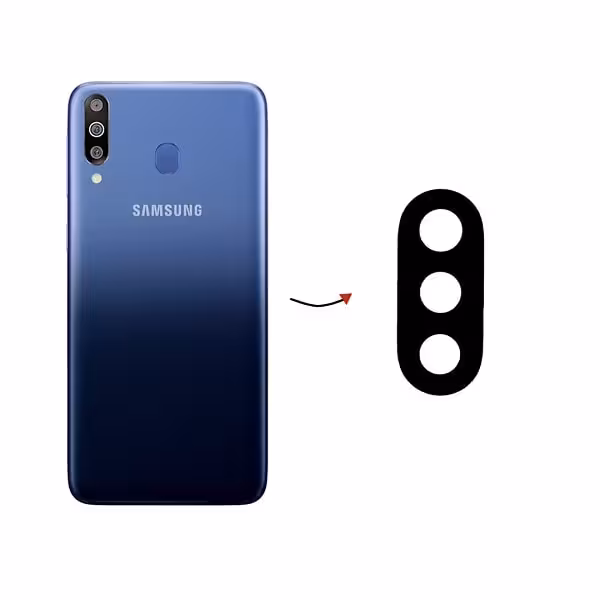 Glass Camera Lens Samsung M30 Black