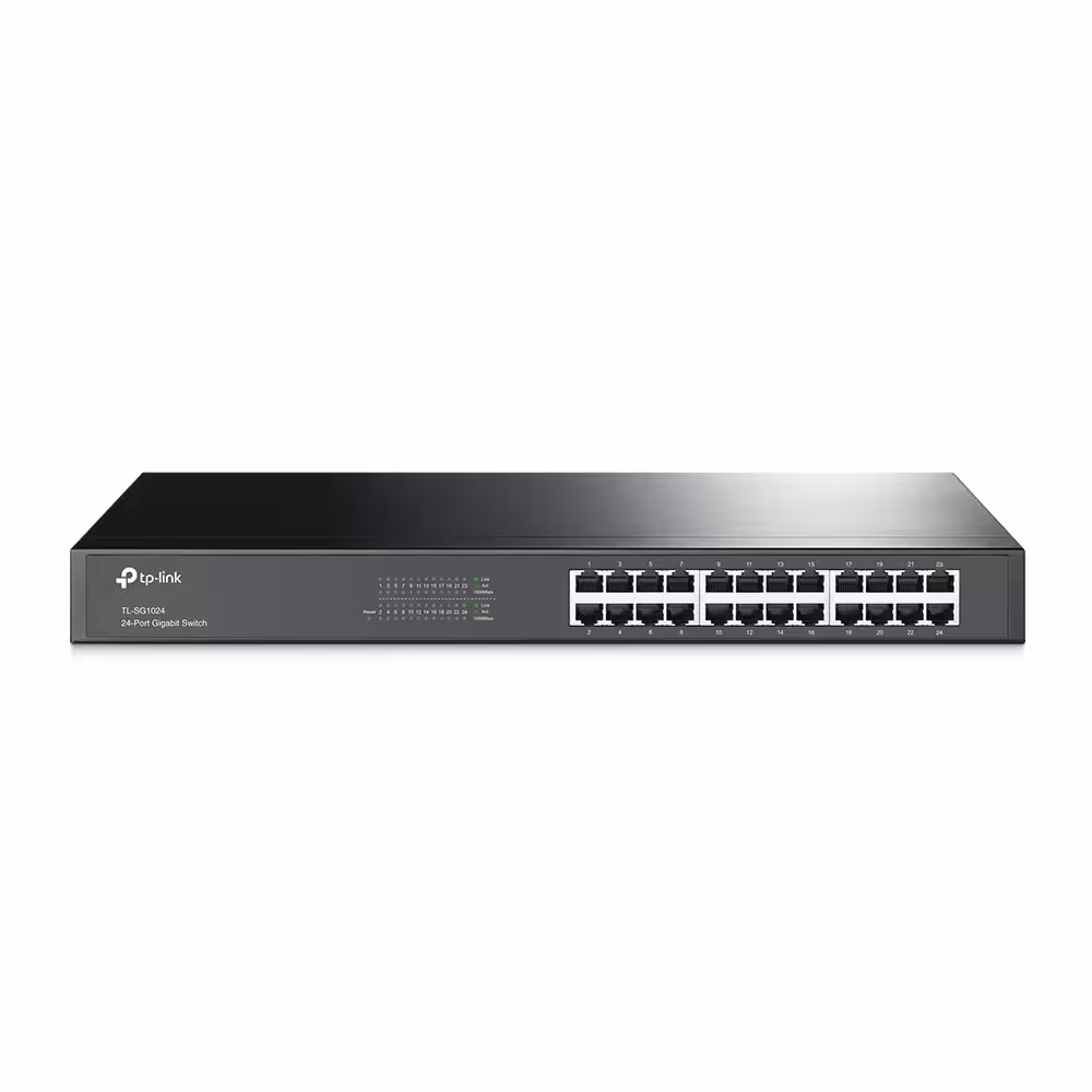 قیمت و خرید سوييچ 24 پورت گيگابيت و رکمونت تی پی لینک مدل TL-SG1024 | یاس ارتباط