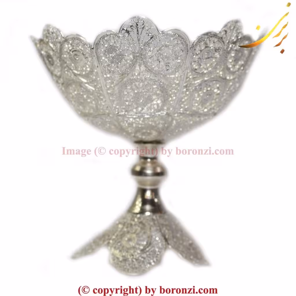 شکلات خوری ملیله نقره
