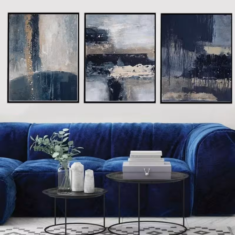 تابلو دکوراتیو طرح پتینه .. سایز هر تابلو 30.40