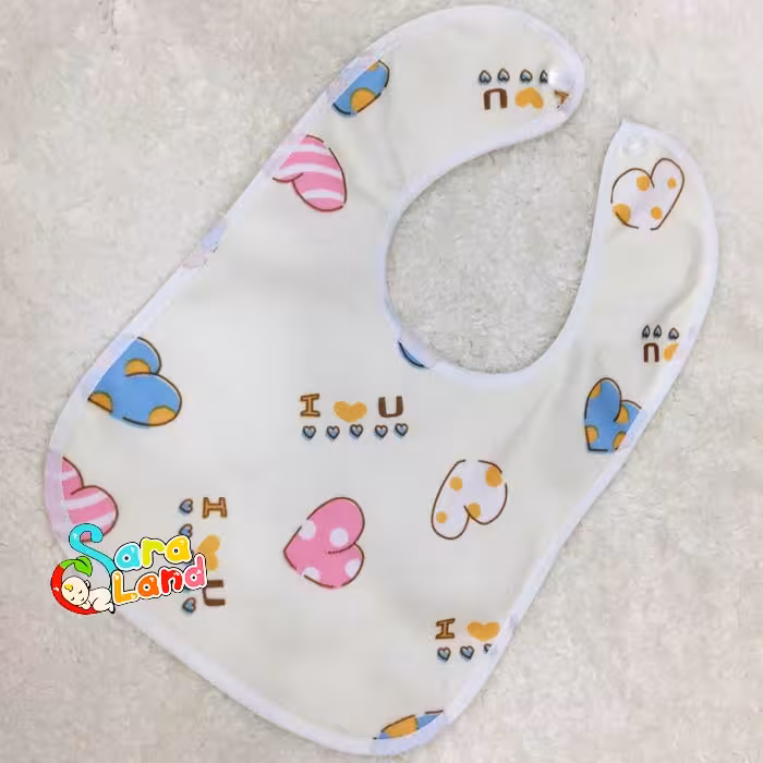 پیش بند نوزاد مخمل قلب