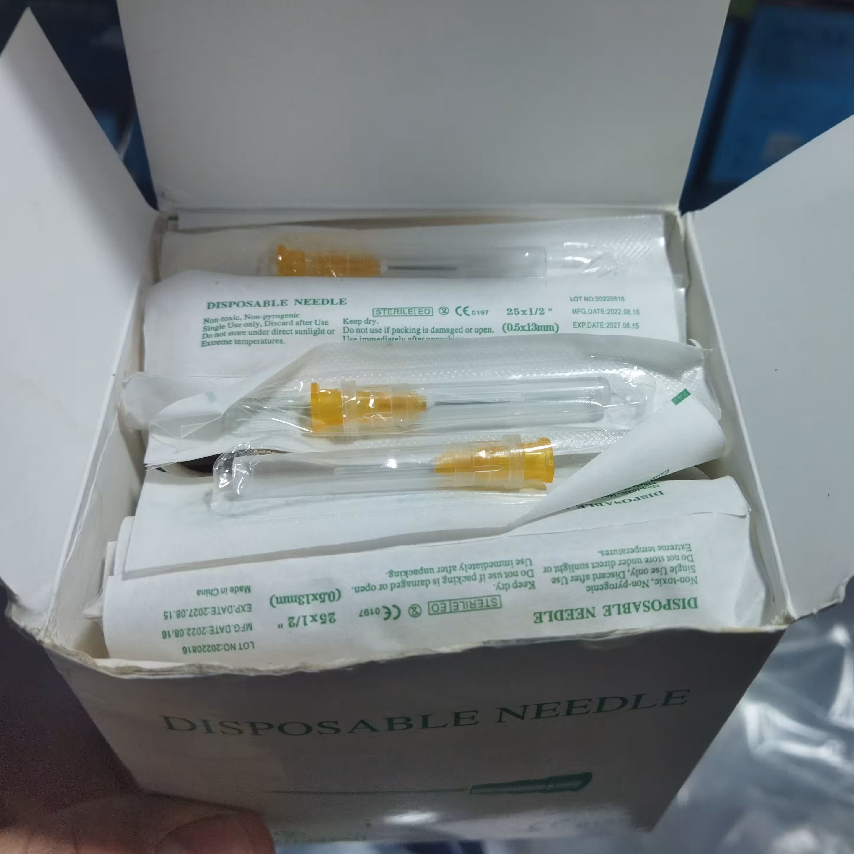 سر سوزن 25.13  مخصوص تزریق ژل و فیلر بسته 100 عددی