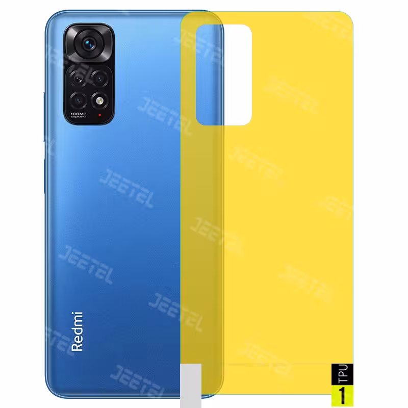 برچسب نانو پشت گوشی (Xiaomi Redmi Note (11 4G / 11S مدل فول کاور شفاف آنتی شوک