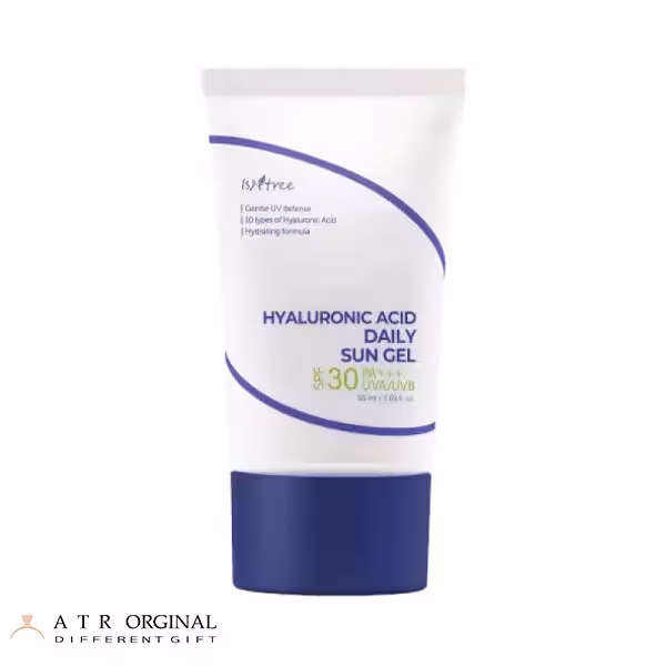 ضد آفتاب ژلی هیالورونیک اسید و تسکین دهنده ایزنتری SPF30