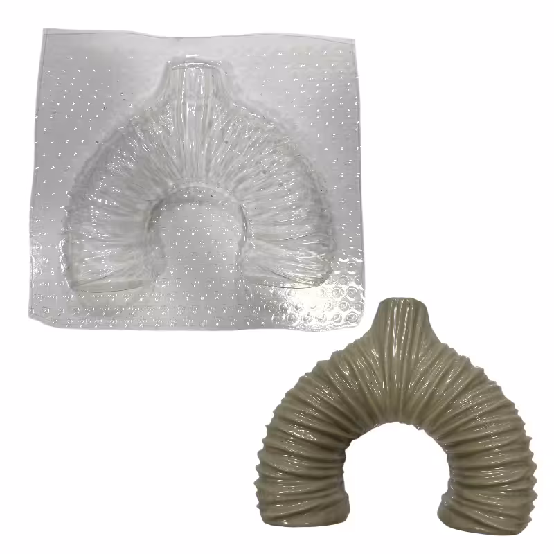 قالب طلقی دونات چروک نیمه قطر 17 ارتفاع 14 سانت