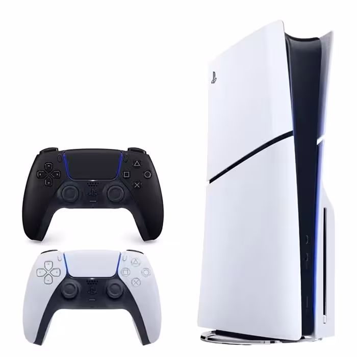 کنسول بازی سونی PlayStation 5 Slim ظرفیت 1 ترابایت | همراه دسته اضافه مشکی