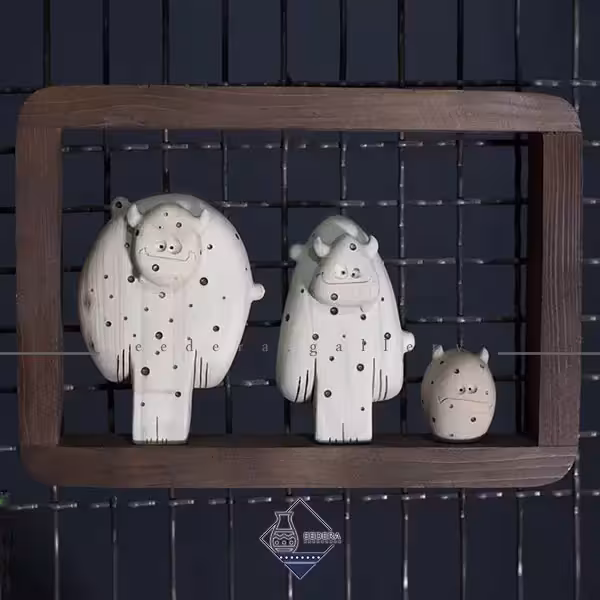 قاب دیواری مجسمه دیو سه عددی