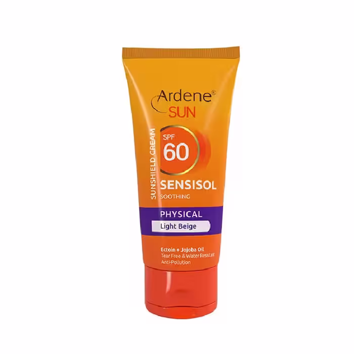 آردن کرم ضد آفتاب sensisol spf 60 فیزیکال بژ روشن