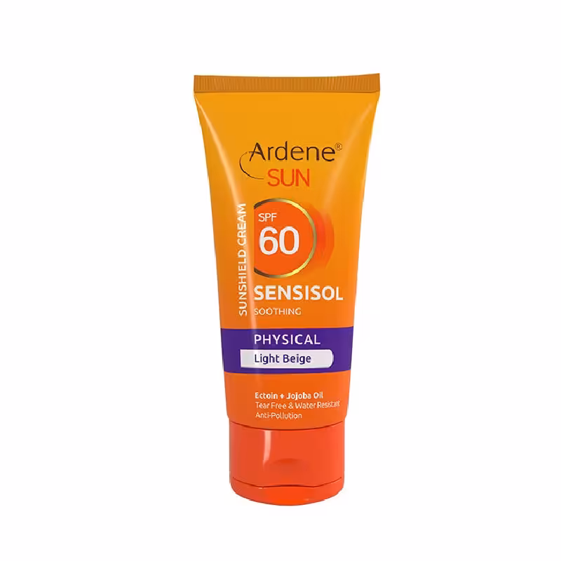 آردن کرم ضد آفتاب sensisol spf 60 فیزیکال بژ روشن
