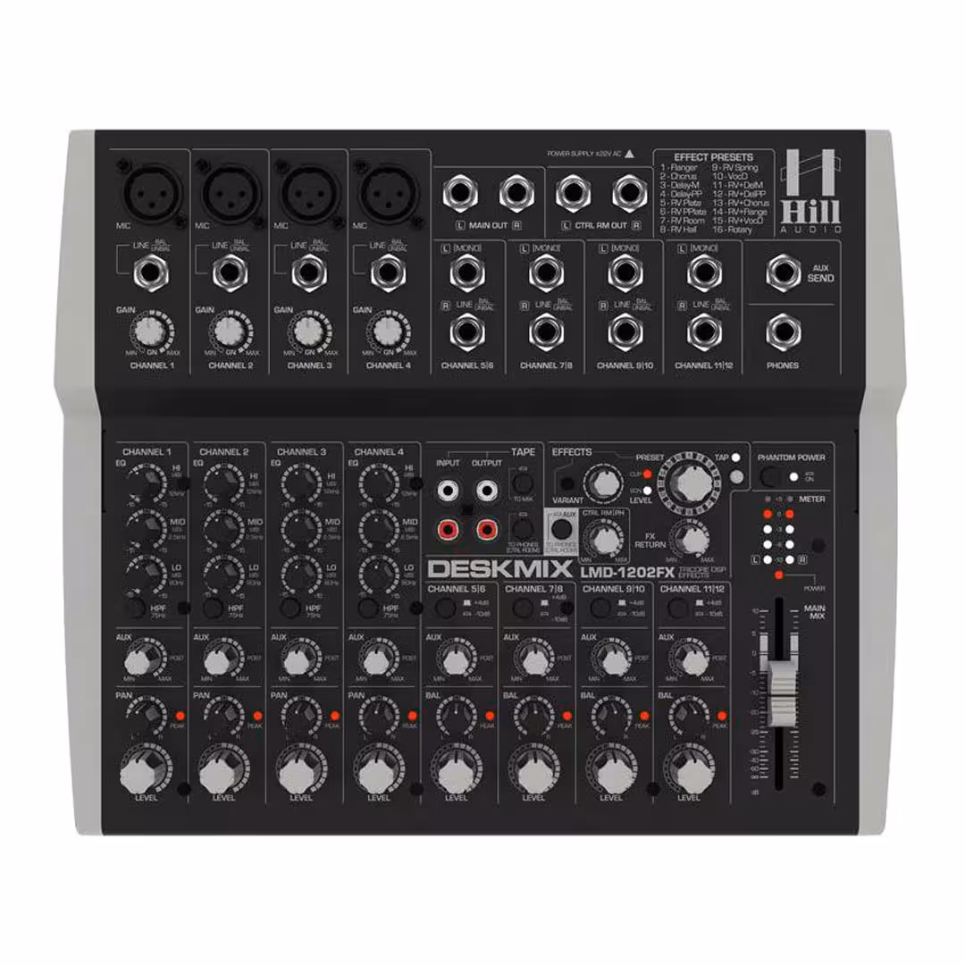 میکسر آنالوگ Hill Audio LMD1202FX