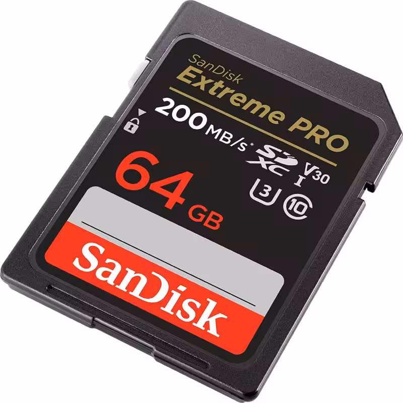 کارت حافظه سن دیسک MicroSD Extreme pro 200MBps ظرفیت 64 گیگابایت