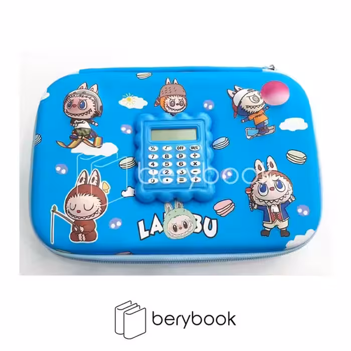 fly / فلای / جامدادی تبلتی / فانتزی / ماشین حسابی / سایز بزرگ / طرح لبوبو آبی