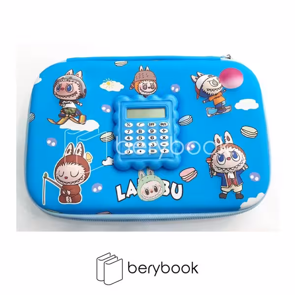 fly / فلای / جامدادی تبلتی / فانتزی / ماشین حسابی / سایز بزرگ / طرح لبوبو آبی