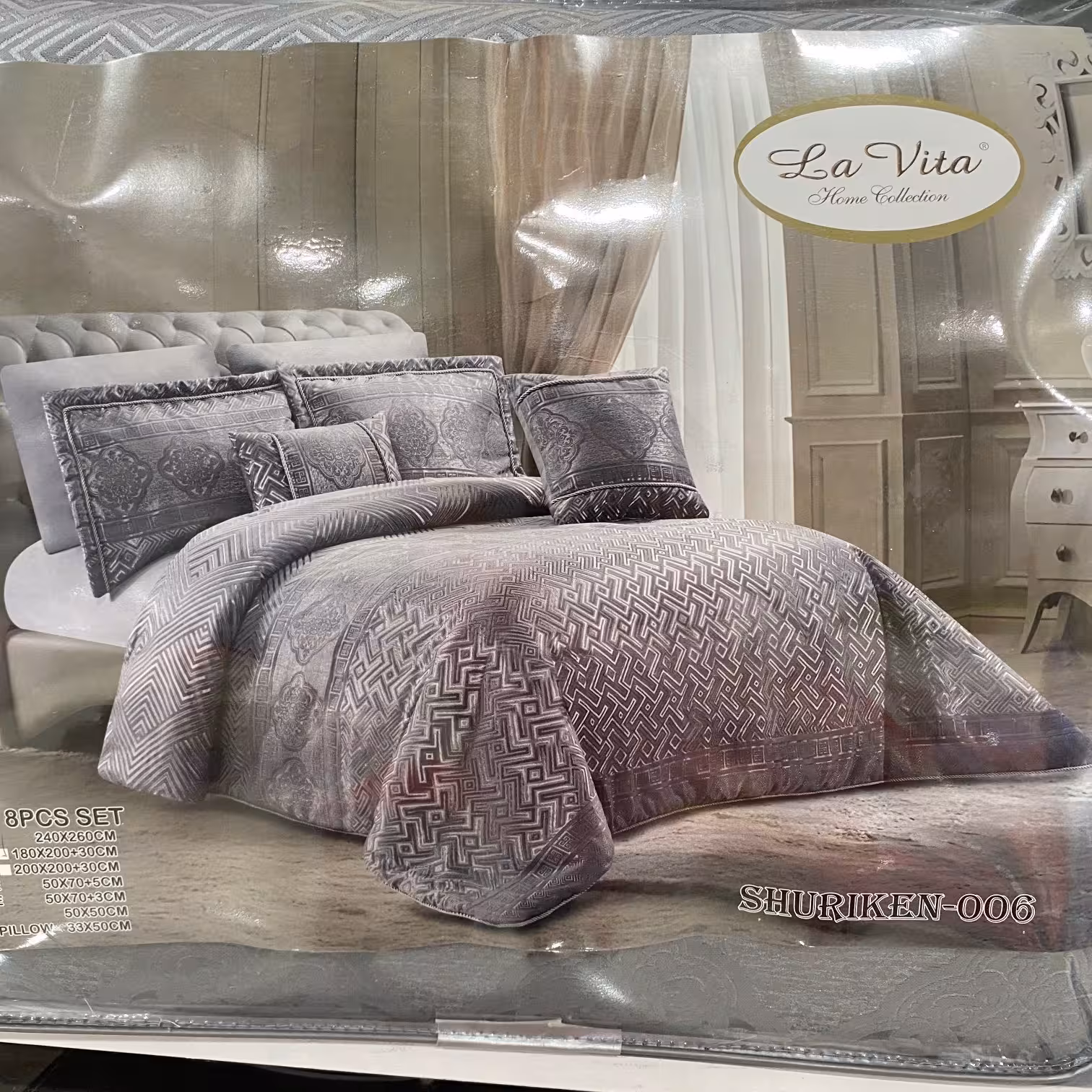 روتختی لاویتا مخمل عروس هشت تیکه مدل شوریکن