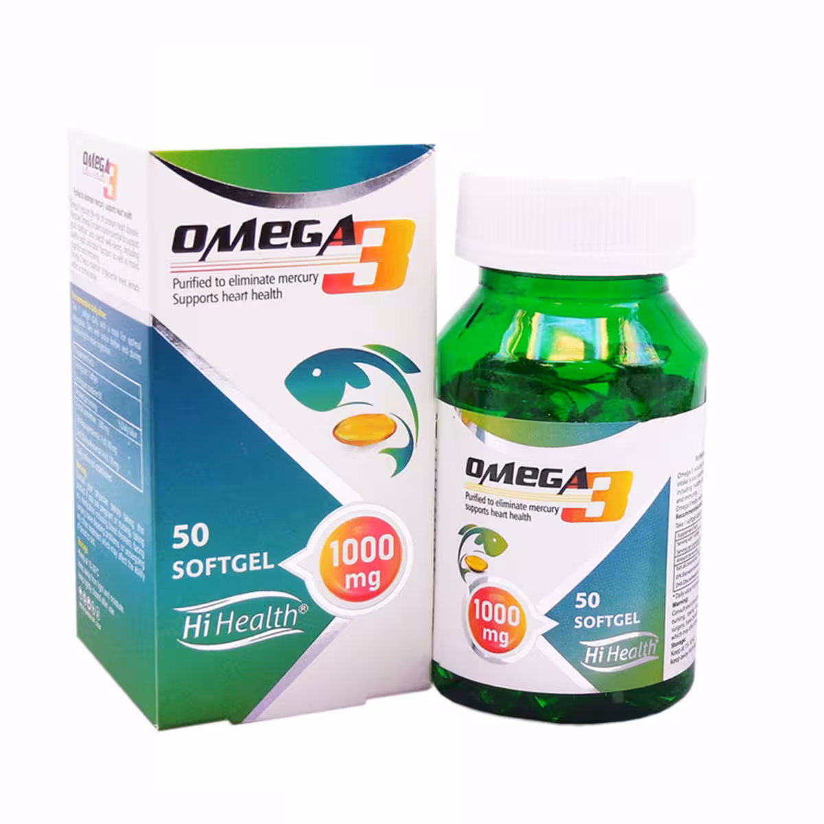 سافت ژل امگا 3 1000 های هلث بسته 50 عددی-Softgel Omega 3 1000 Hi health