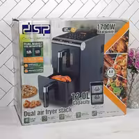 سرخ کن دوقلو DSP با ظرفیت 12 لیترمدل KB2189 صفحه تاچ و نمایشگر روی سطح دستگاه
