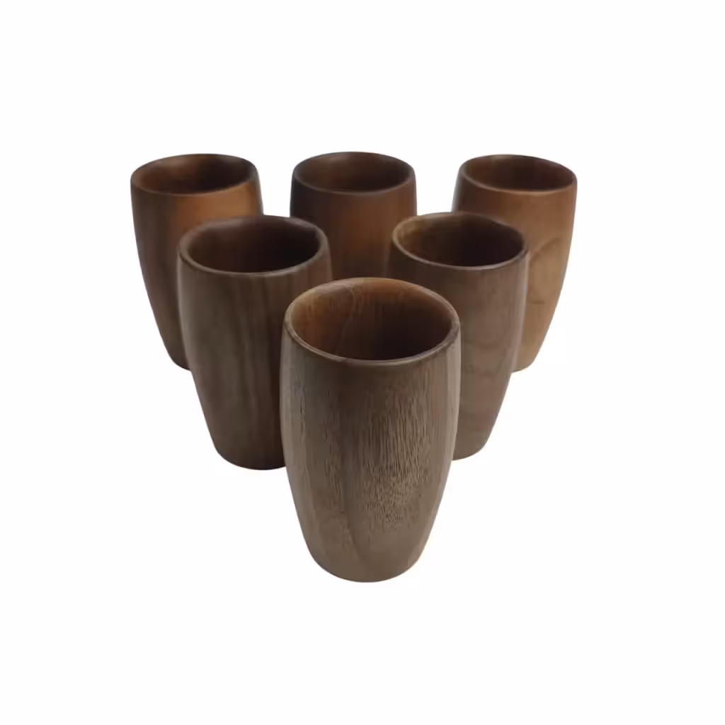 لیوان چوبی بدون دسته کد WD6250