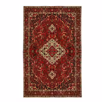  فرش دستبافت قدیمی شش ونیم متری مدل بختیاری کد 14129