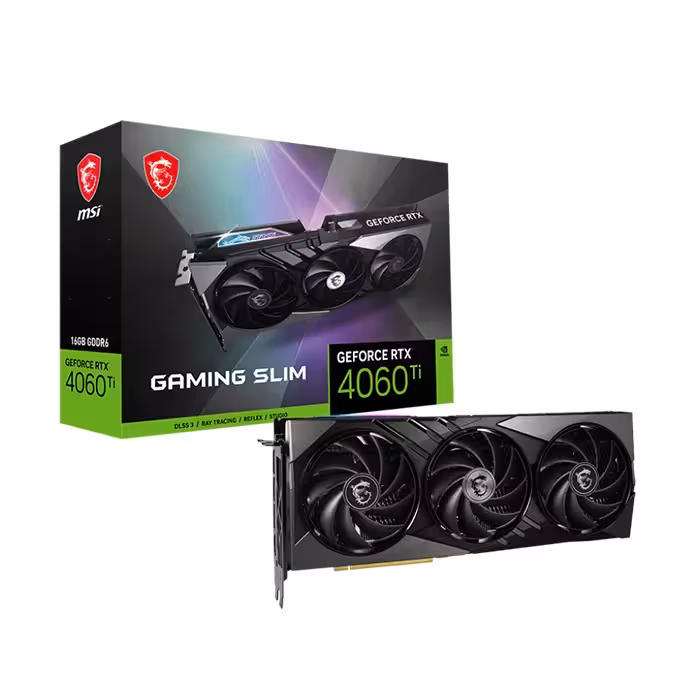 کارت گرافیک ام اس ای GeForce RTX 4060 TI 16GB GAMING X SLIM