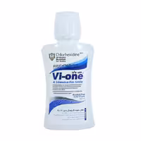 دهان شویه وی وان مدل Chlorhexidine حجم 330 میلی لیتر