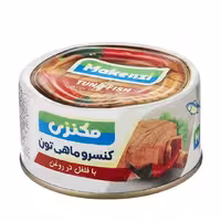 کنسرو ماهی تون با فلفل در روغن مکنزی 180 گرمی