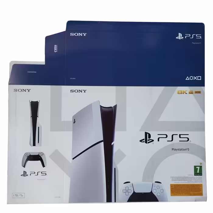 رویه کارتن کنسول PS5 اسلیم ریجن 2 اروپا ظرفیت 1 ترابایت