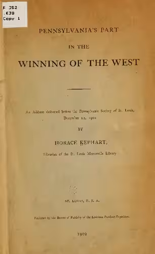 خرید و دانلود نسخه کامل کتاب Pennsylvania's Part in the Winning of the West