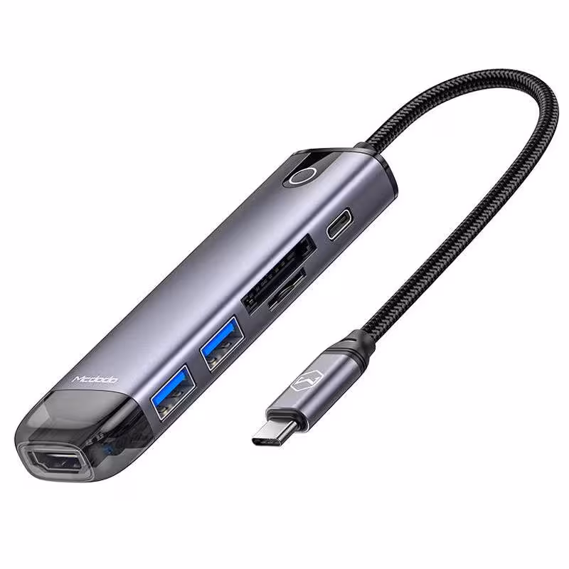 هاب و رم ریدر Mcdodo HU-7740 USB 3.0/HDMI/Type-C PD To Type-C