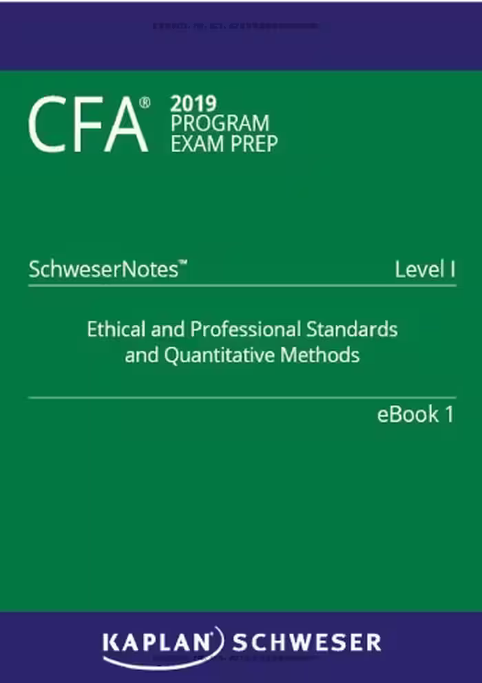 خرید و دانلود نسخه کامل کتاب CFA 2019 Schweser - Level 1 SchweserNotes Book 2: ECONOMICS