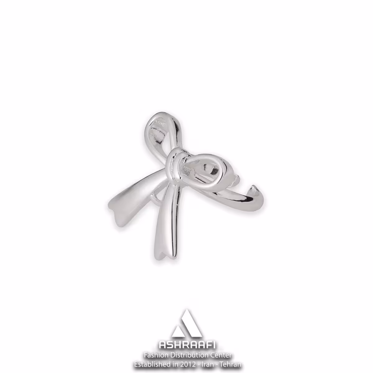 انگشتر پاپیونی نقرهای Bow Tie Ring S4