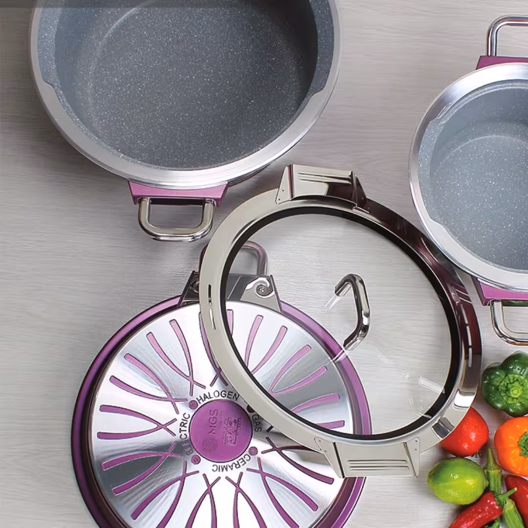 سرویس قابلمه 23 پارچه MGS ام جی اس Germany-B (کد 1092) در 4 رنگ