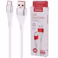 کابل تایپ سی فست شارژ 5 آمپر شوش مدل SH406C طول 1.1 متر