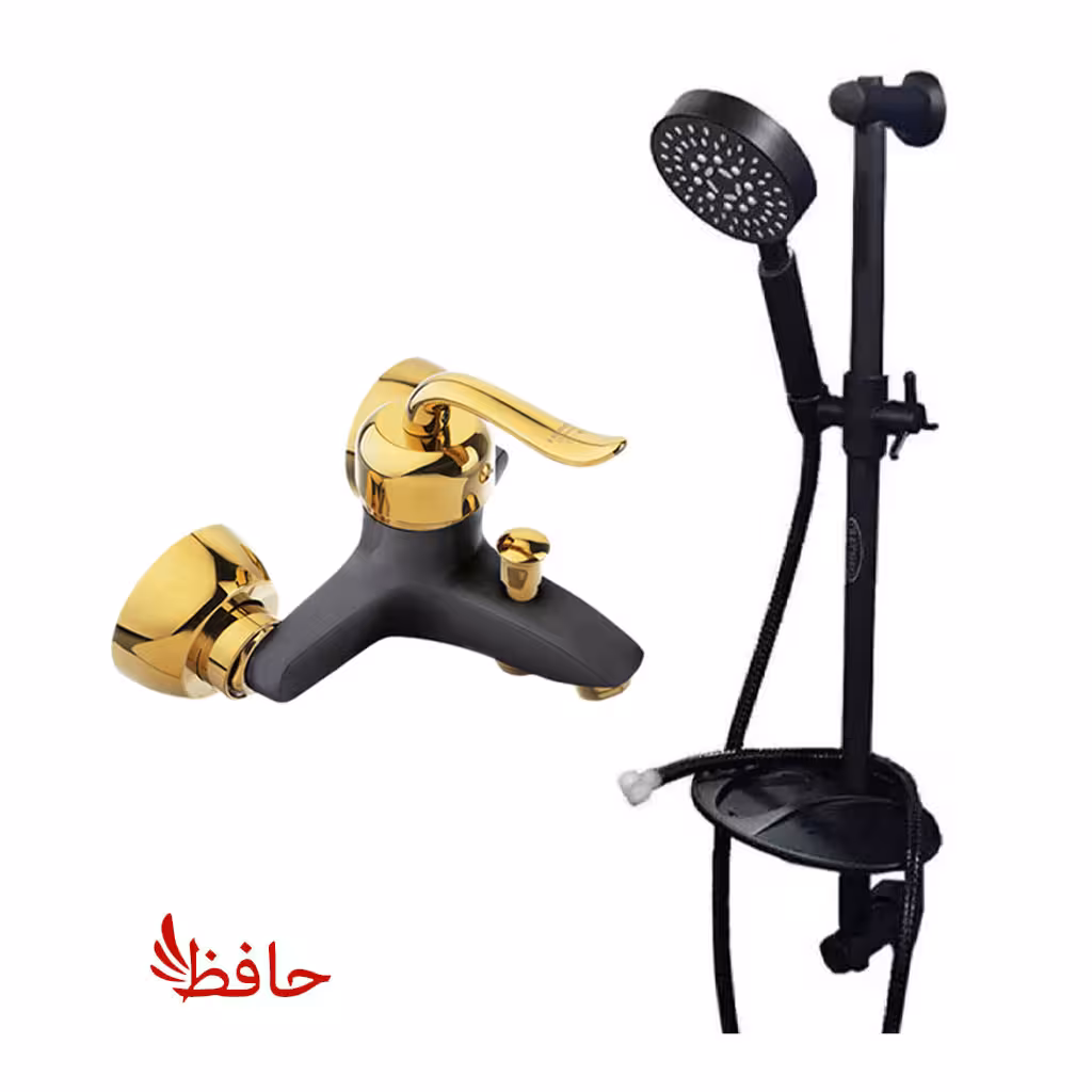 شیر حمام قاصدک به همراه علم دوش مشکی طلایی