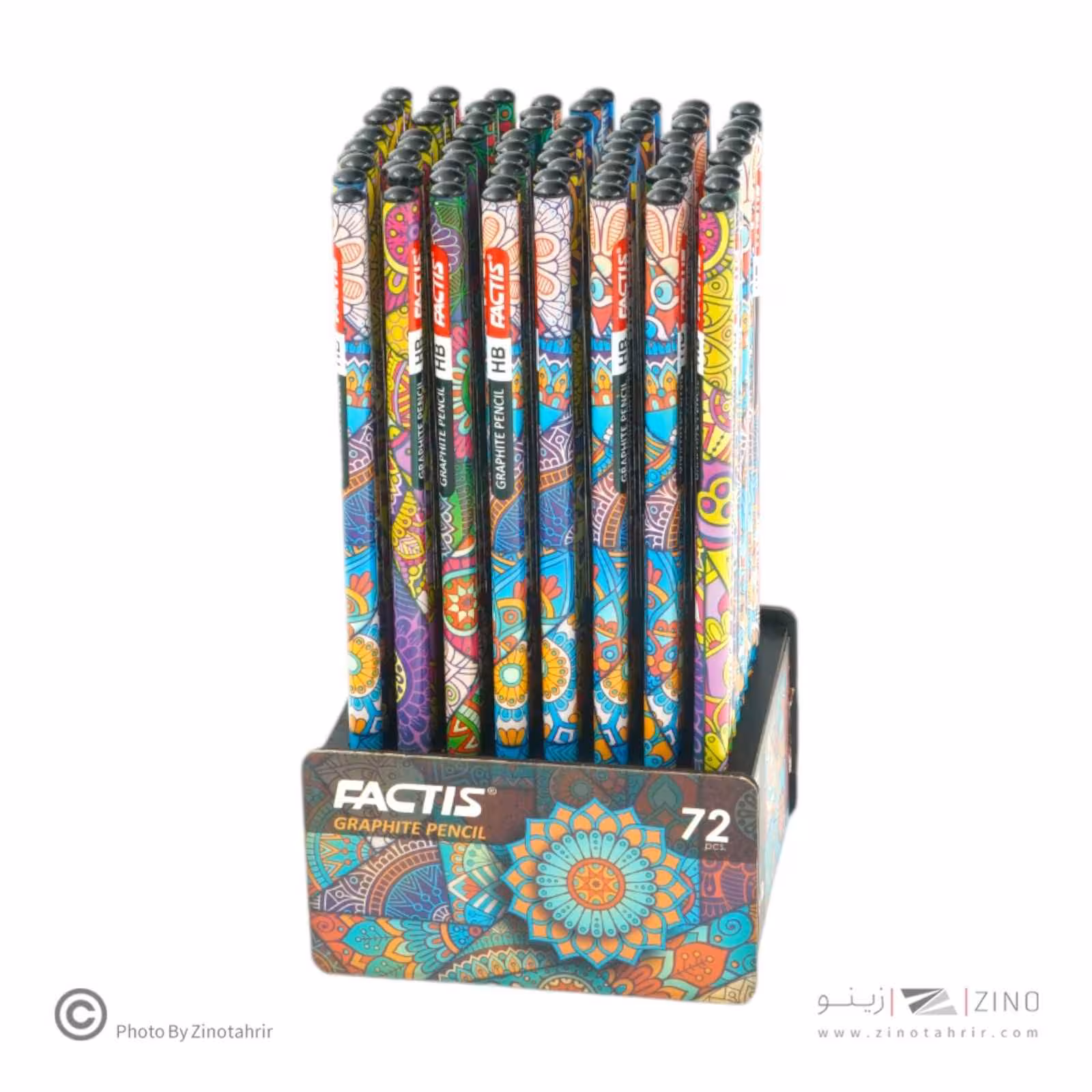 مدادمشکی بدنه گردفکتیس طرح ترنج