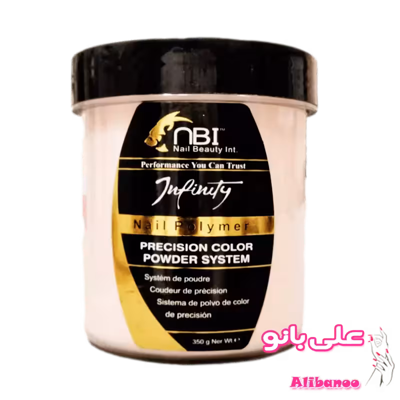 پودر کاشت ناخن 350 گرم ان بی آی nBi هلویی ( PEACH )