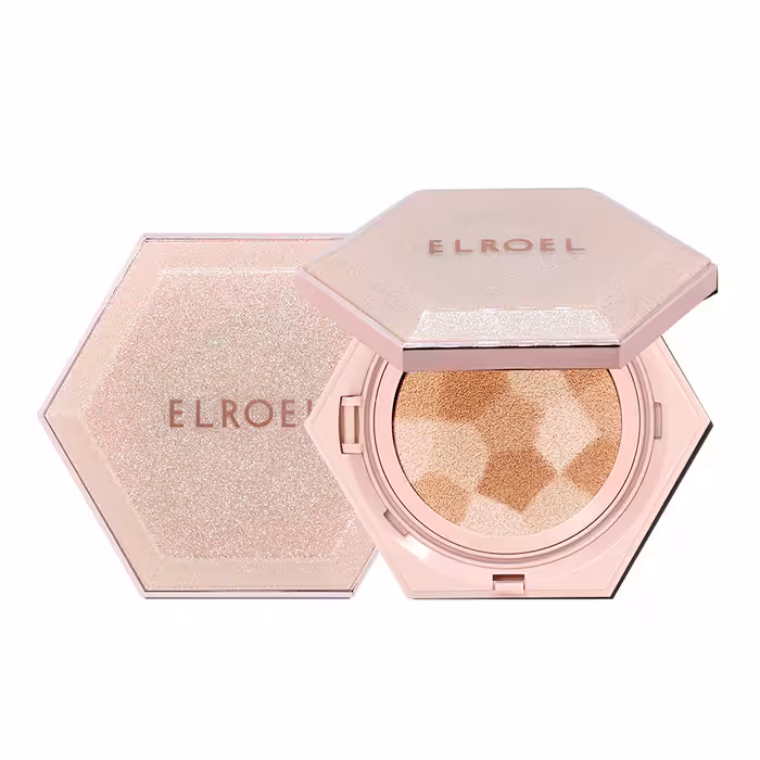 کوشن ضد آفتاب دار الروئل Elroel مدل Blending Compact Cushion رنگ 21L Light Beige