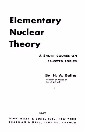 خرید و دانلود نسخه کامل کتاب Elementary nuclear theory