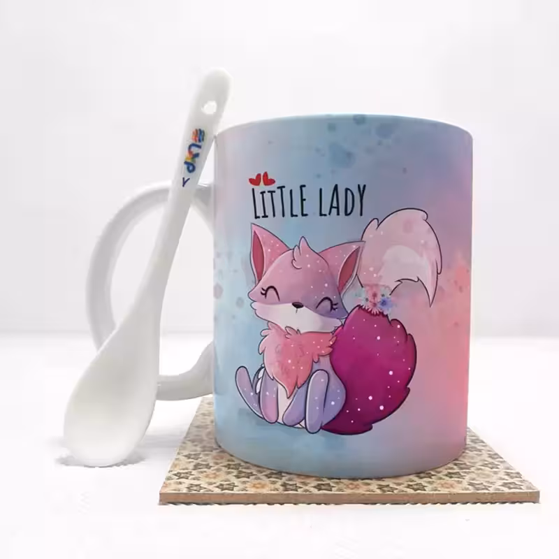 خرید ماگ-لیوان  فانتزی دخترانه بدون .،زیر لیوانی  . کد7