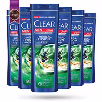 6 عدد شامپو ضد شوره مردانه کلیر CLEAR مدل ترکیب گیاهان دارویی Herbal Fusion حجم 350 میلی لیتر (اورجینال)
